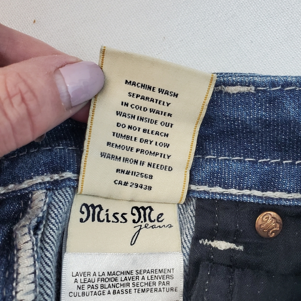 Vintage Miss Me Y2K low rise boot cut jeans 27 - Picture 12 of 15